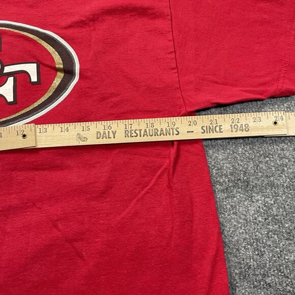 San Francisco 49ers Shirt Mens Large Red Frank Gore NFL Football Team Apparel Lg - Picture 9 of 16